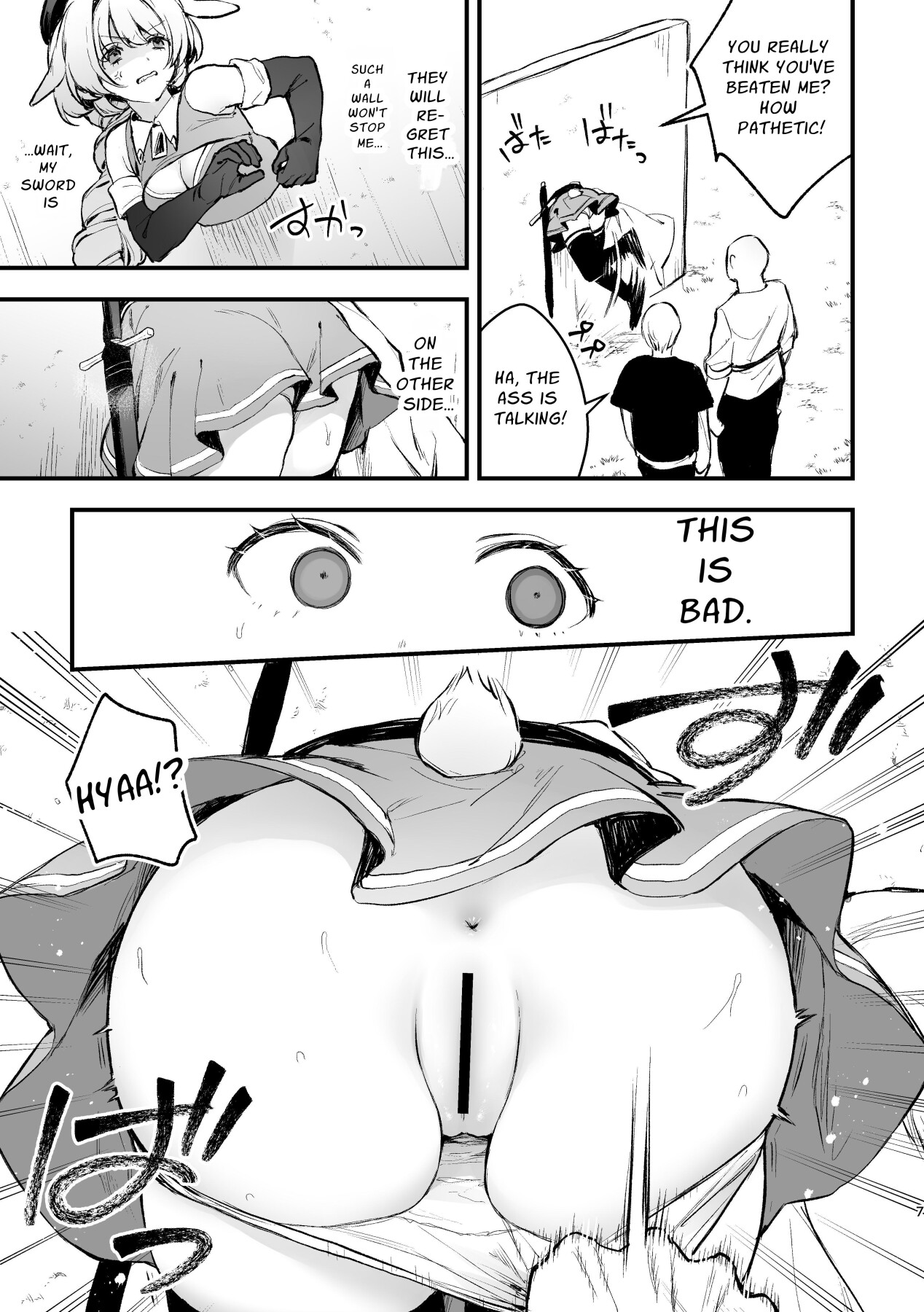 Hentai Manga Comic-KABESHIRI ~ass in the wall gloryhole~ Bunny Adventurer's Drug Induced Estrus-Read-6